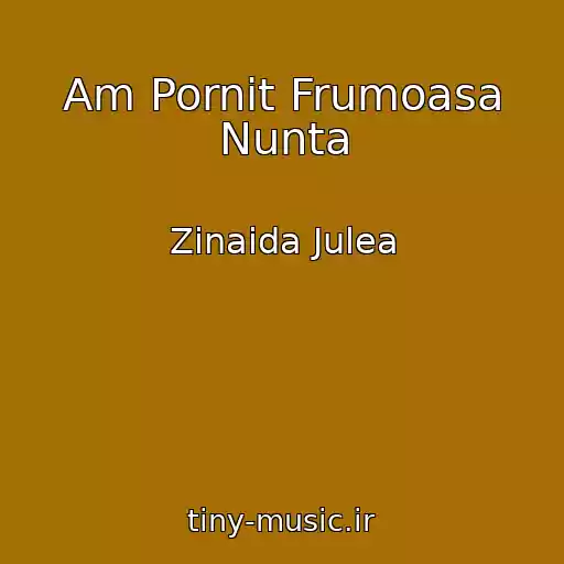 کاور آهنگ Am Pornit Frumoasa Nunta از Zinaida Julea
