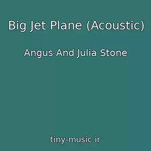 کاور آهنگ Big Jet Plane (Acoustic) از Angus And Julia Stone