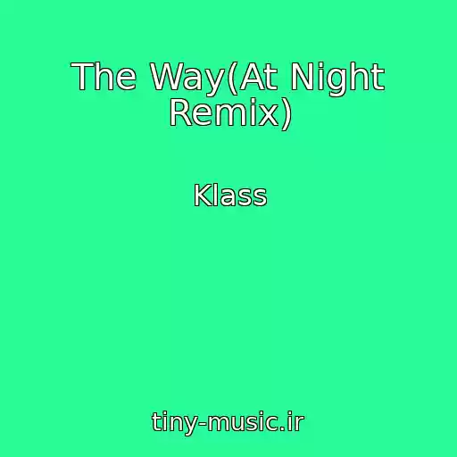 کاور آهنگ The Way(At Night Remix) از Klass