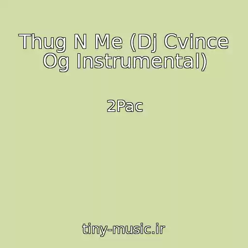 کاور آهنگ Thug N Me (Dj Cvince Og Instrumental) از 2Pac