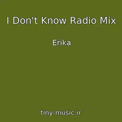 کاور آهنگ I Don't Know Radio Mix از Erika