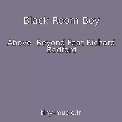 کاور آهنگ Black Room Boy از Above  Beyond Feat Richard Bedford