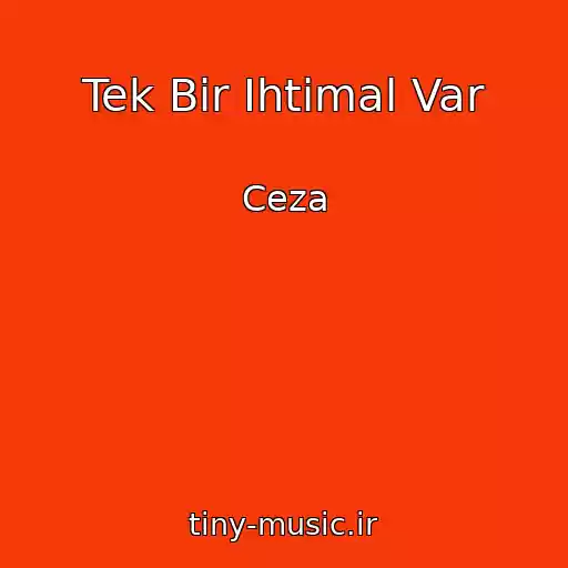 کاور آهنگ Tek Bir Ihtimal Var از Ceza