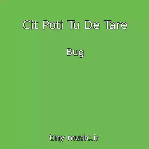 کاور آهنگ Cit Poti Tu De Tare از Bug