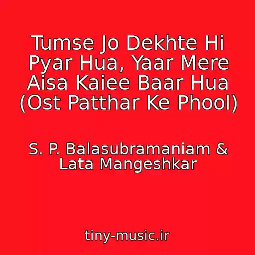 کاور آهنگ Tumse Jo Dekhte Hi Pyar Hua, Yaar Mere Aisa Kaiee Baar Hua (Ost Patthar Ke Phool) از S. P. Balasubramaniam & Lata Mangeshkar