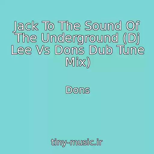 کاور آهنگ Jack To The Sound Of The Underground (Dj Lee Vs Dons Dub Tune Mix) از Dons