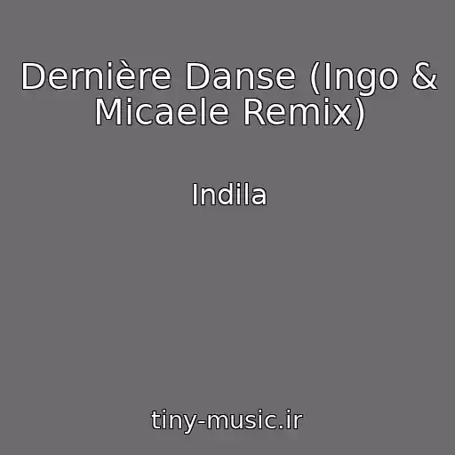 کاور آهنگ Dernière Danse (Ingo & Micaele Remix) از Indila