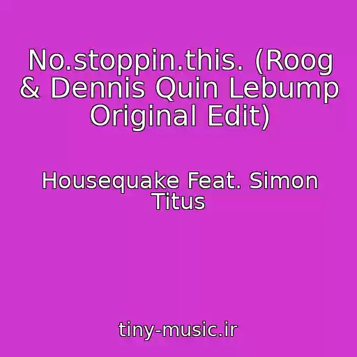 کاور آهنگ No.stoppin.this. (Roog & Dennis Quin Lebump Original Edit) از Housequake Feat. Simon Titus