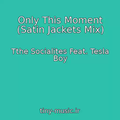 کاور آهنگ Only This Moment (Satin Jackets Mix) از Tthe Socialites Feat. Tesla Boy