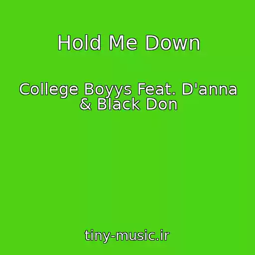 کاور آهنگ Hold Me Down از College Boyys Feat. D'anna & Black Don