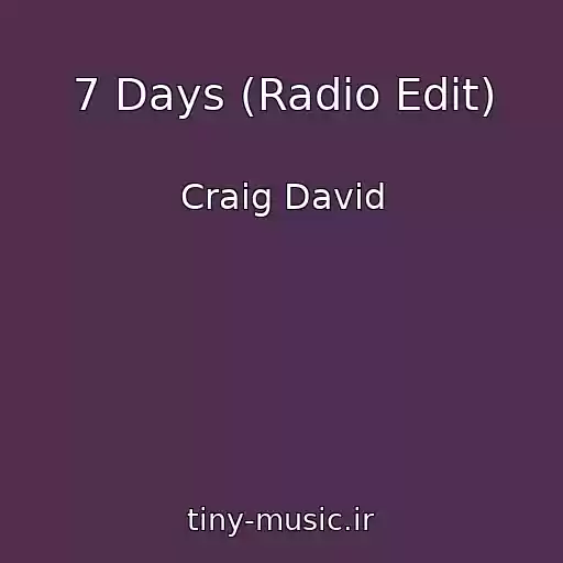 کاور آهنگ 7 Days (Radio Edit) از Craig David