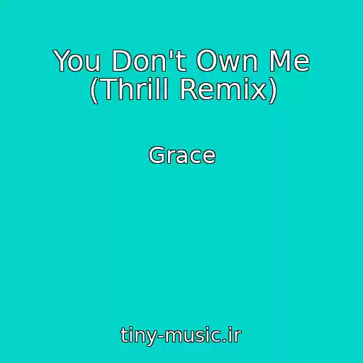 کاور آهنگ You Don't Own Me (Thrill Remix) از Grace