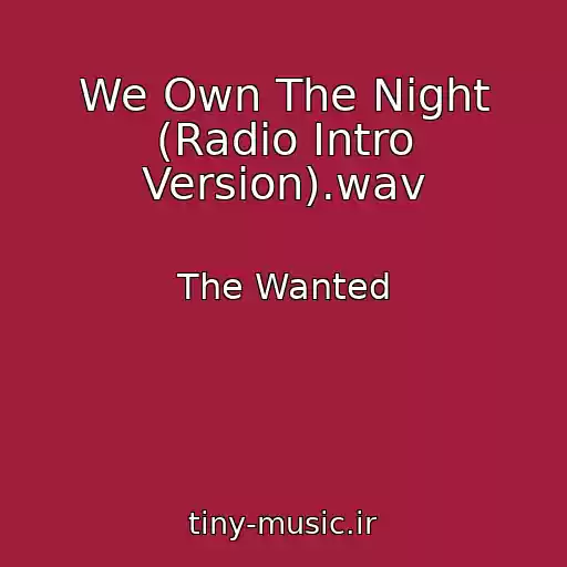 کاور آهنگ We Own The Night (Radio Intro Version).wav از The Wanted