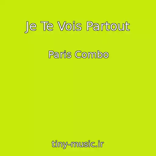 کاور آهنگ Je Te Vois Partout از Paris Combo