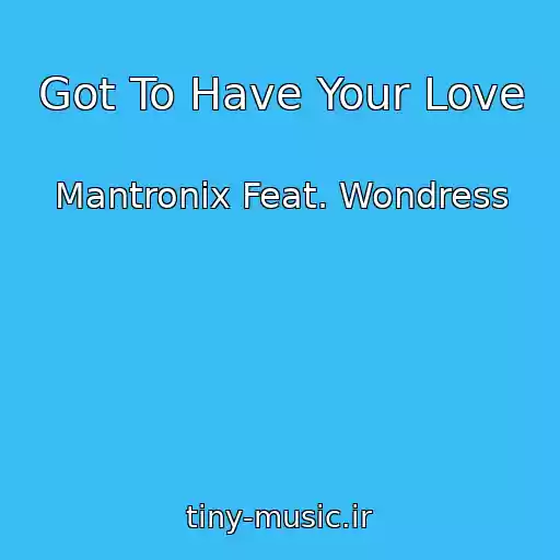 کاور آهنگ Got To Have Your Love از Mantronix Feat. Wondress
