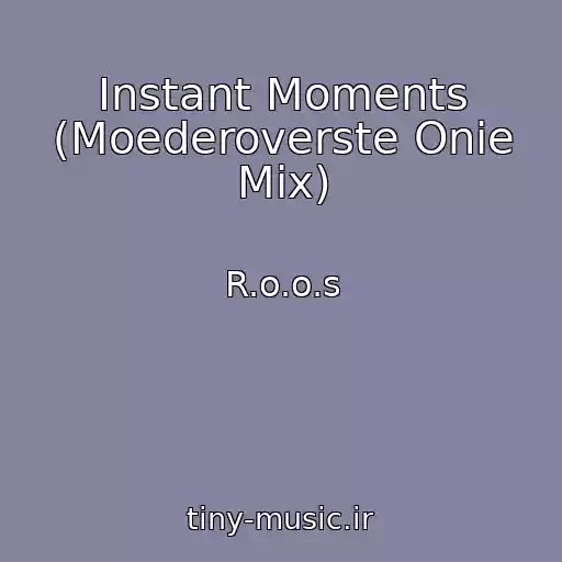 کاور آهنگ Instant Moments (Moederoverste Onie Mix) از R.o.o.s