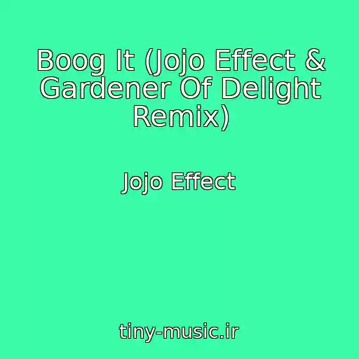 کاور آهنگ Boog It (Jojo Effect & Gardener Of Delight Remix) از Jojo Effect