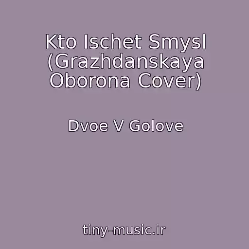 کاور آهنگ Kto Ischet Smysl (Grazhdanskaya Oborona Cover) از Dvoe V Golove