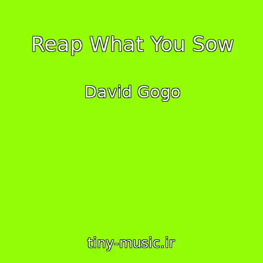 کاور آهنگ Reap What You Sow از David Gogo