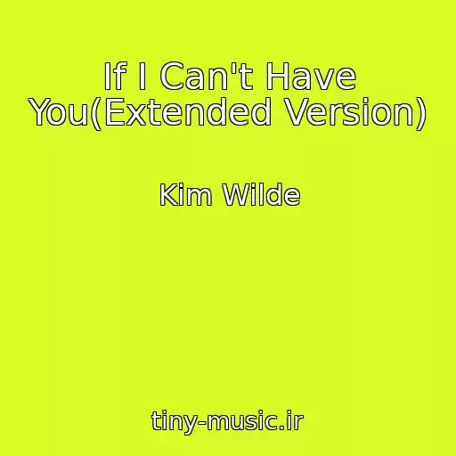 کاور آهنگ If I Can't Have You(Extended Version) از Kim Wilde