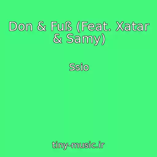 کاور آهنگ Don & Fuß (Feat. Xatar & Samy) از Ssio