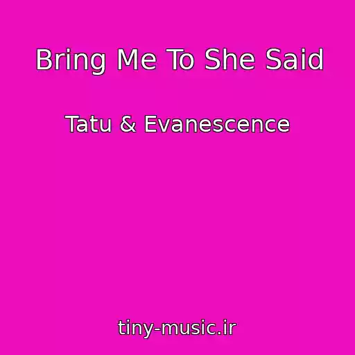 کاور آهنگ Bring Me To She Said از Tatu & Evanescence
