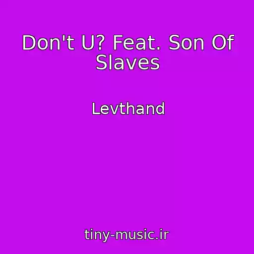 کاور آهنگ Don't U? Feat. Son Of Slaves از Levthand