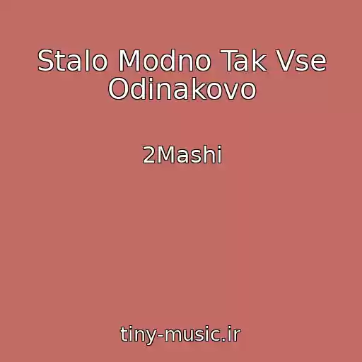 کاور آهنگ Stalo Modno Tak Vse Odinakovo از 2Mashi