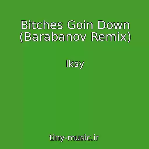 کاور آهنگ Bitches Goin Down (Barabanov Remix) از Iksy