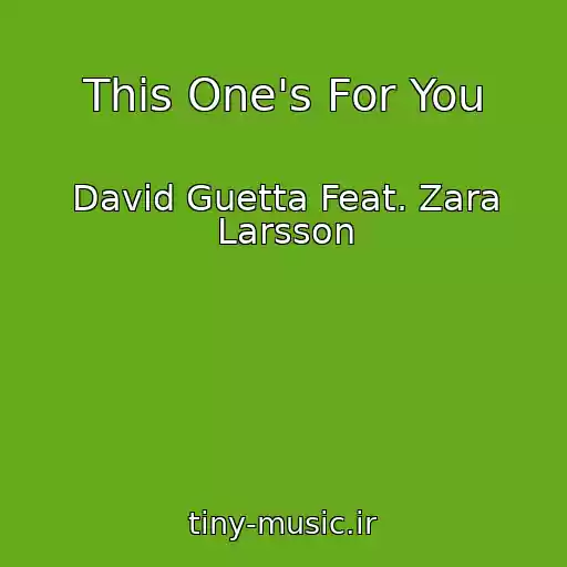 کاور آهنگ This One's For You از David Guetta Feat. Zara Larsson