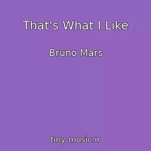 کاور آهنگ That's What I Like از Bruno Mars