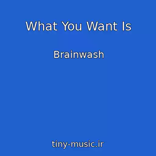 کاور آهنگ What You Want Is از Brainwash