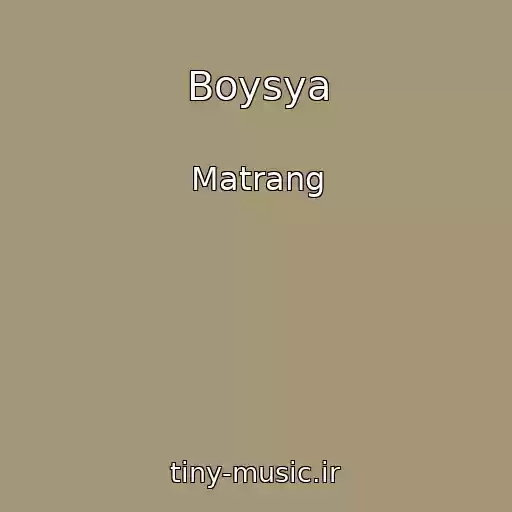 کاور آهنگ Boysya از Matrang
