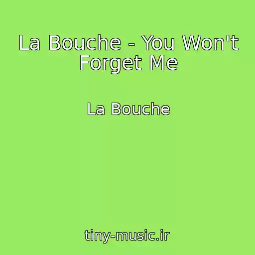 کاور آهنگ La Bouche - You Won't Forget Me از La Bouche