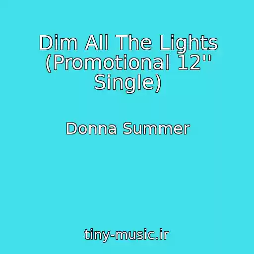 کاور آهنگ Dim All The Lights (Promotional 12'' Single) از Donna Summer