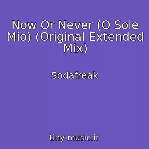 کاور آهنگ Now Or Never (O Sole Mio) (Original Extended Mix) از Sodafreak