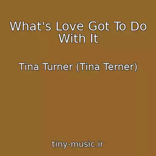 کاور آهنگ What's Love Got To Do With It از Tina Turner (Tina Terner)