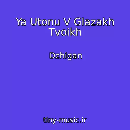کاور آهنگ Ya Utonu V Glazakh Tvoikh از Dzhigan