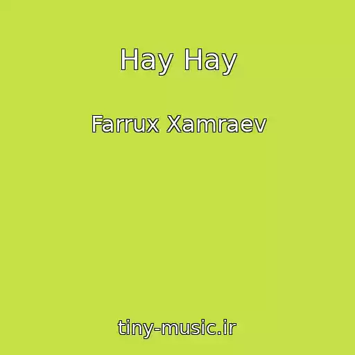 کاور آهنگ Hay Hay از Farrux Xamraev