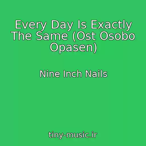 کاور آهنگ Every Day Is Exactly The Same (Ost Osobo Opasen) از Nine Inch Nails