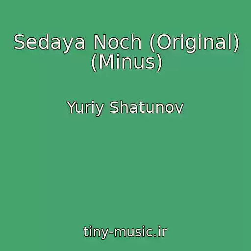 کاور آهنگ Sedaya Noch (Original) (Minus) از Yuriy Shatunov
