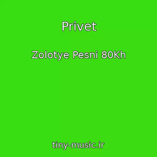 کاور آهنگ Privet از Zolotye Pesni 80Kh
