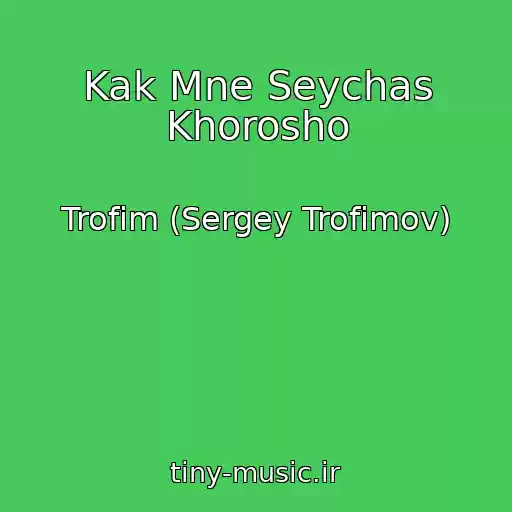 کاور آهنگ Kak Mne Seychas Khorosho از Trofim (Sergey Trofimov)