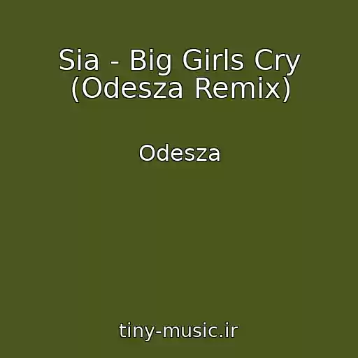 کاور آهنگ Sia - Big Girls Cry (Odesza Remix) از Odesza