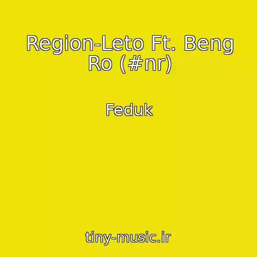 کاور آهنگ Region-Leto Ft. Beng Ro (#nr) از Feduk