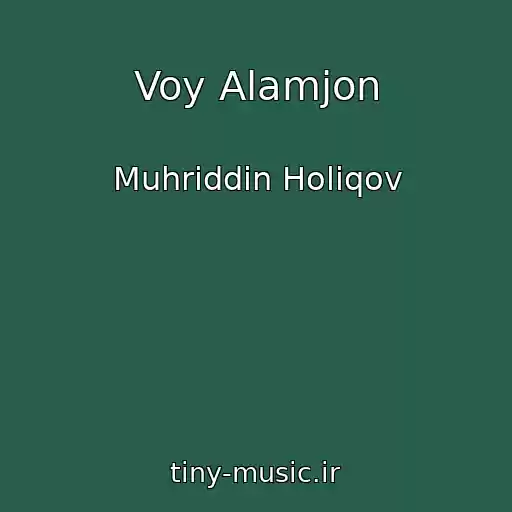 کاور آهنگ Voy Alamjon از Muhriddin Holiqov