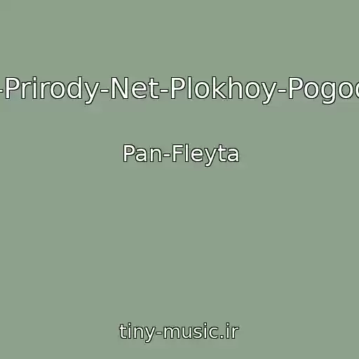 کاور آهنگ U-Prirody-Net-Plokhoy-Pogody از Pan-Fleyta