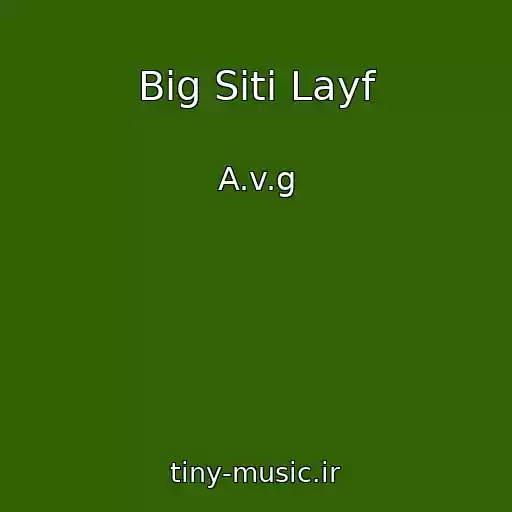 کاور آهنگ Big Siti Layf از A.v.g