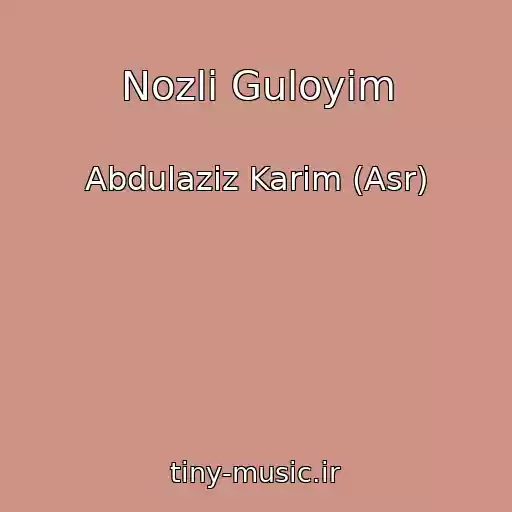 کاور آهنگ Nozli Guloyim از Abdulaziz Karim (Asr)