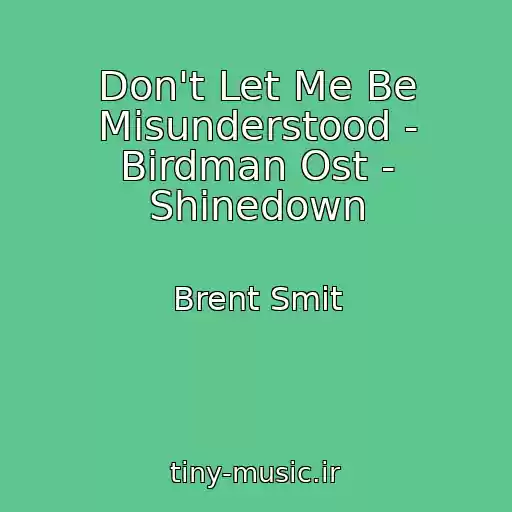 کاور آهنگ Don't Let Me Be Misunderstood - Birdman Ost - Shinedown از Brent Smit